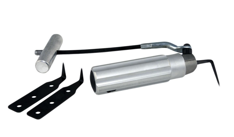LEVA CRISTALLI AUTO KIT RIMOZIONE VETRI, MANOPOLA + IMPUG.+ 3 LAME (19-25-35)