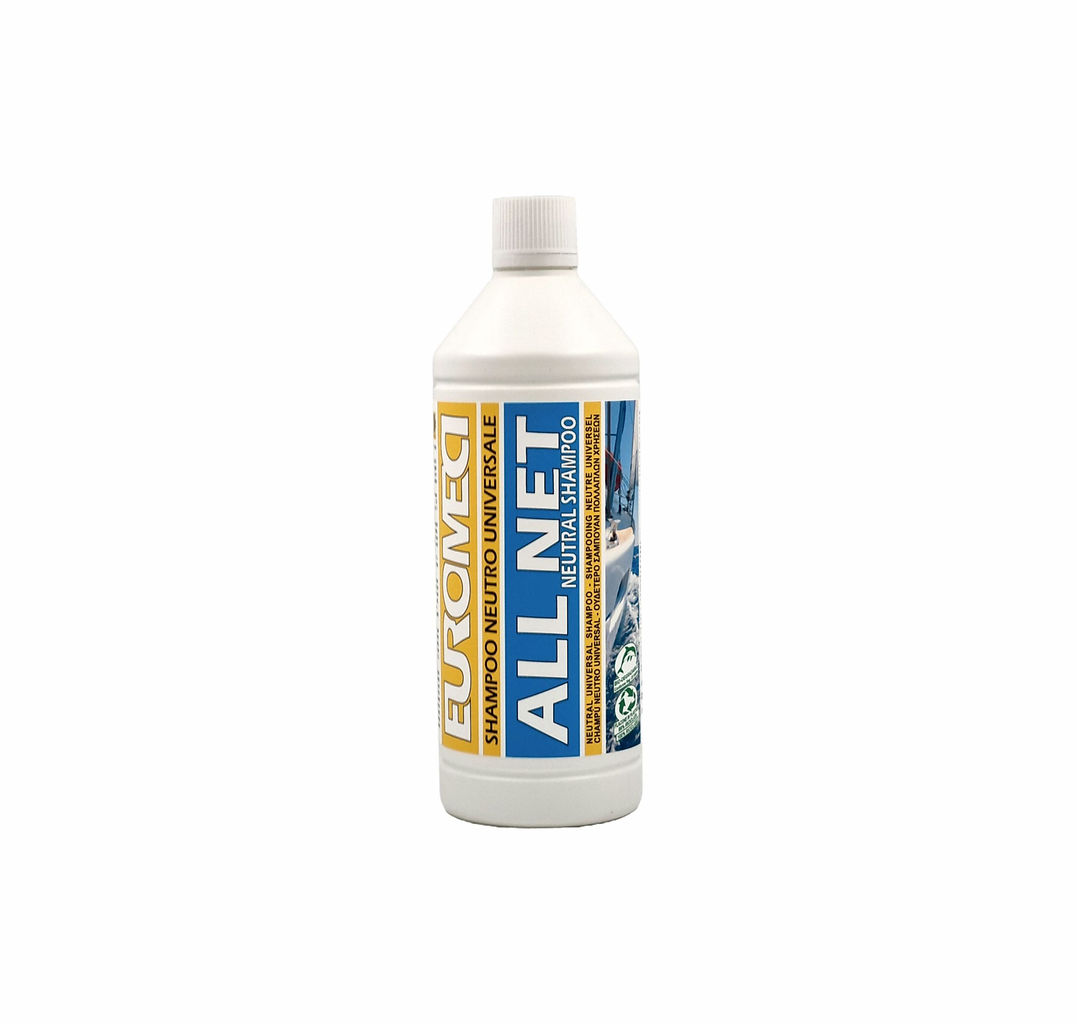 SHAMPOO NEUTRO EUROMECI ALL NET LT 1  UNIVERSALE Per imbarcazioni, gommoni, vele e tutti gli usi di bordo.