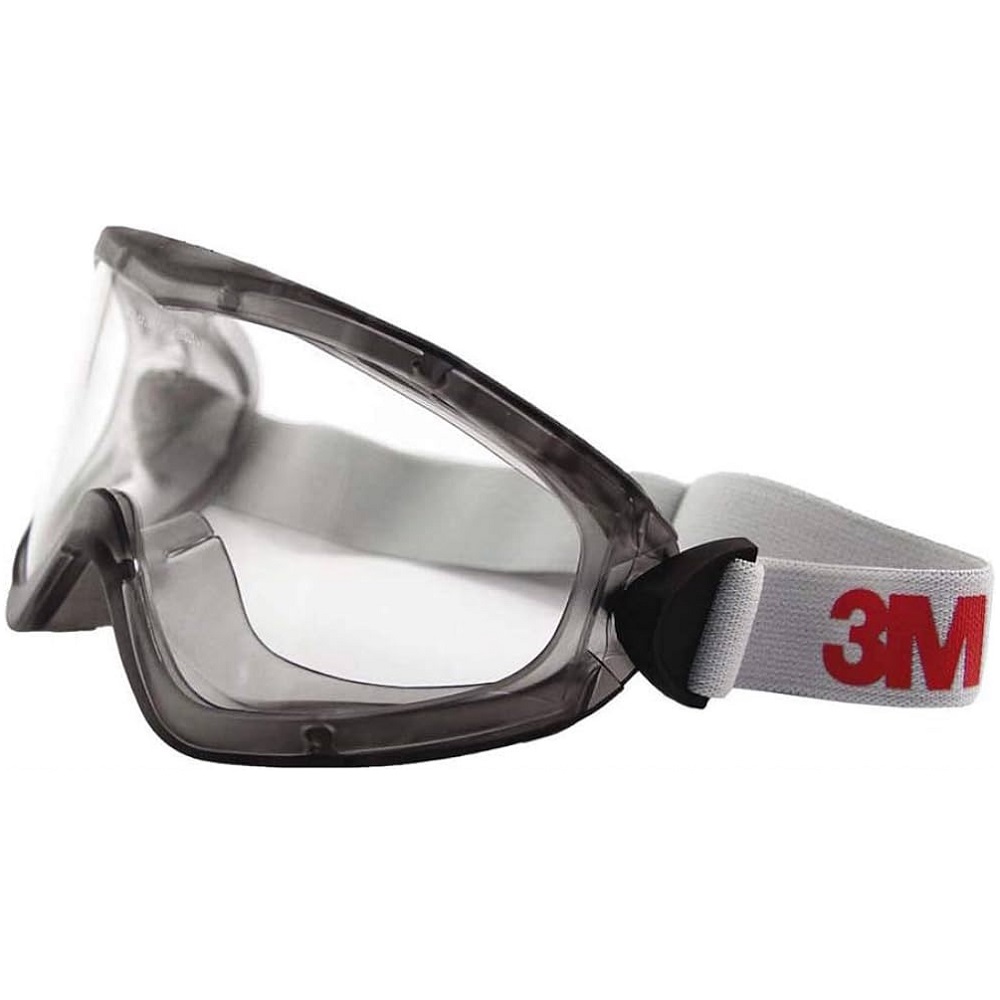 Occhiale a mascherina di protezione, ventilazione indiretta, lente trasparente in PC (AS/AF) 2890 3M