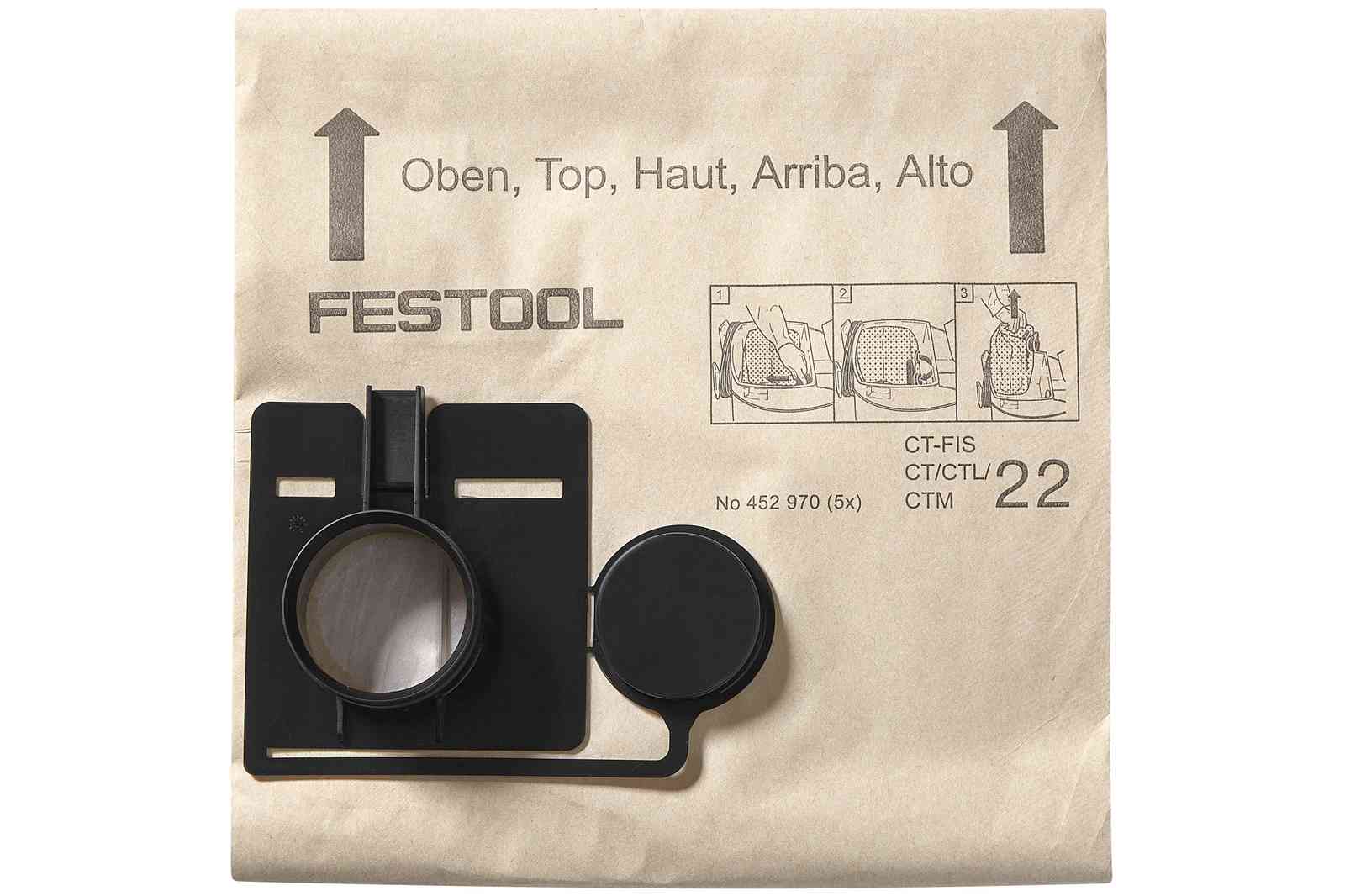 SACCHETTI  ASPIR.  FILTR FIS-CT 55E 5PZ