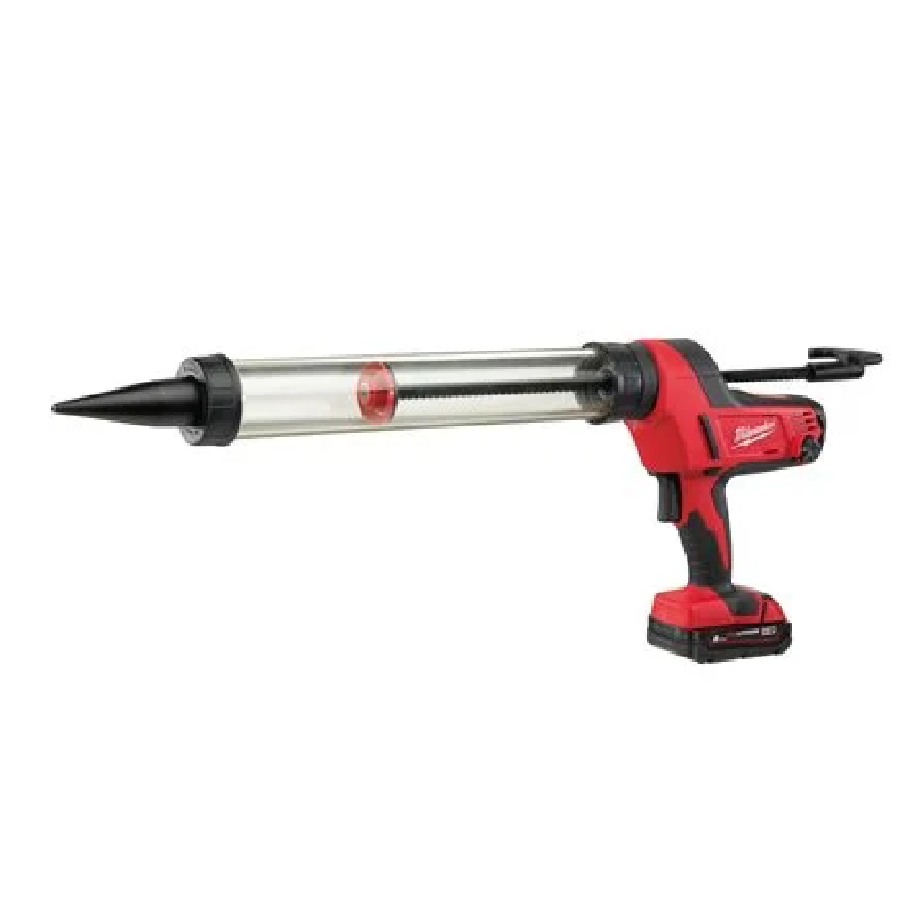 Pistola per silicone tubo trasparente 600mm 18 Volt (1 batteria) 2,0Ah