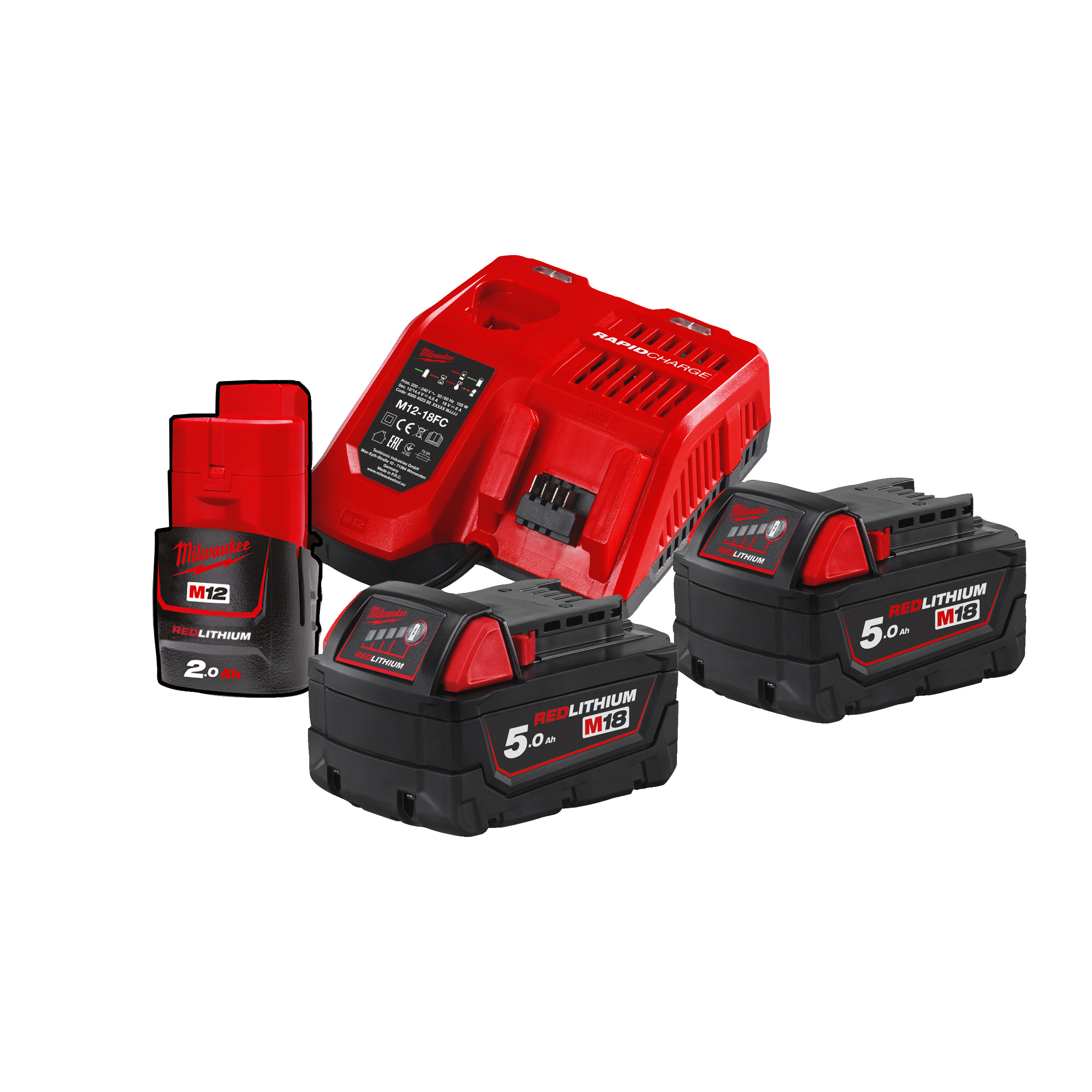 ENERGY KIT M18 2X5 AH X 18W + 1X2AH X 12W M18 NRG - 502