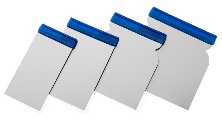 KIT SPATOLE INOX MAN. PLASTICA