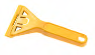 RASCHIETTO IN PLASTICA lama trapezoidale