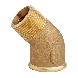 GOMITO   A 45° MASCHIO/FEMMIONA IN OTTONE CR 7121