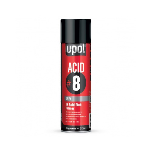 BOMBOLETTA PRIMER LEGHE  ACID 1K acciaio zincato e l'alluminio Acid Etch Primer ML 450 U-POL U POL