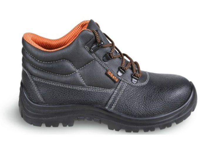SCARPE PELLE NERA ALTE LAM