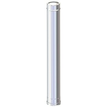 TUBO SCARICO FUMI INOX L = 1 m