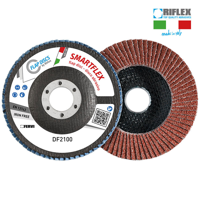 DISCO LAMELLARE SMARTFLEX CLASSIC 115X22 GR 60 (ossido di alluminio Silver) SUPPORTO FIBRA DI VETRO