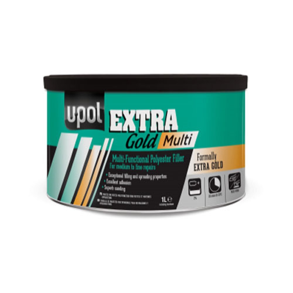 STUCCO  U-POL EXTRA GOLD poliest. Medio/Fine 1.1L tin ad esaurimento
