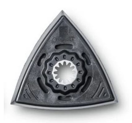 PLATORELLO TRIANGOLARE FEIN MULTIMASTER FORATO LUNGH.B.80 PZ  2