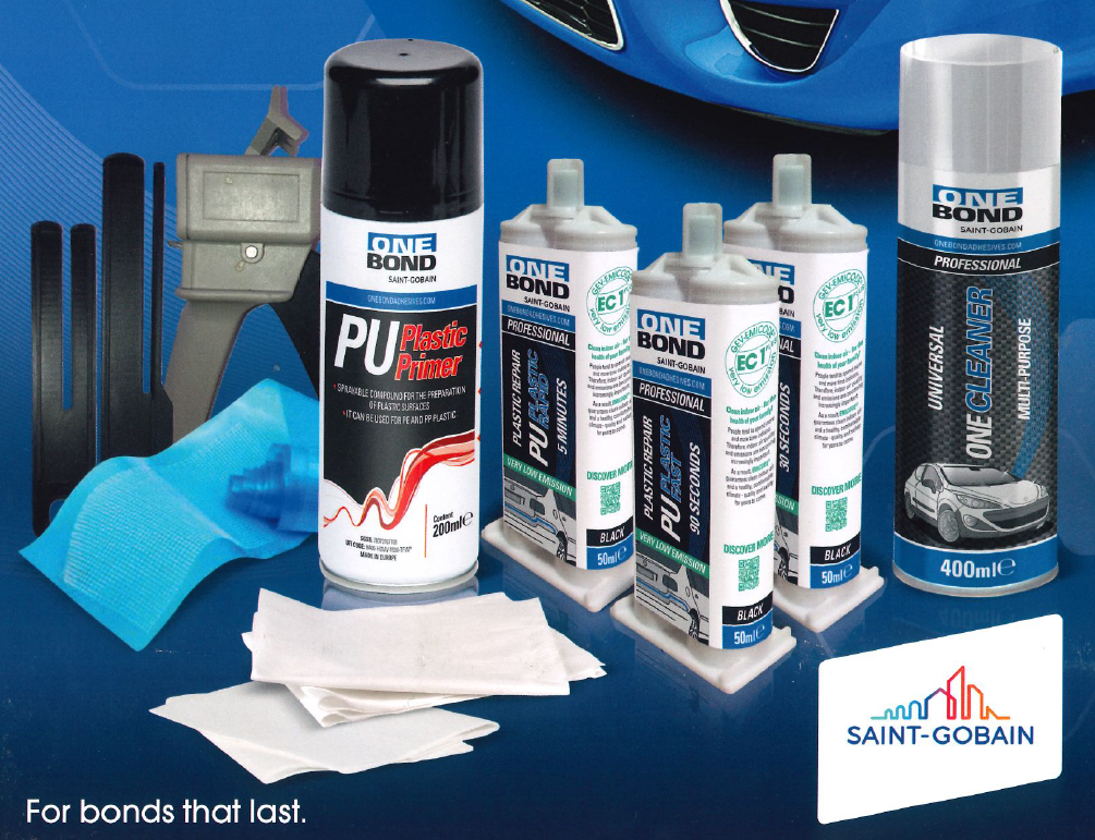 KIT RIPARAZIONE PLASTICHE ONE BOND ASSORTIMENTO 5 PZ