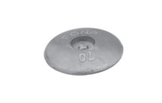 NC024B ANODO TIMONI E FLAPS MIS DIAM 70X H17 FORO DIAM 8 LEGGERI