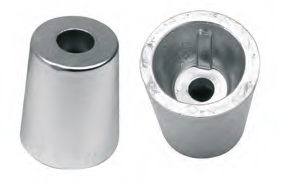 RA026 OGIVA TIPO RADICE BA-20 PER ASSE D.100 SOLO ANODO ACCOP. CONICO