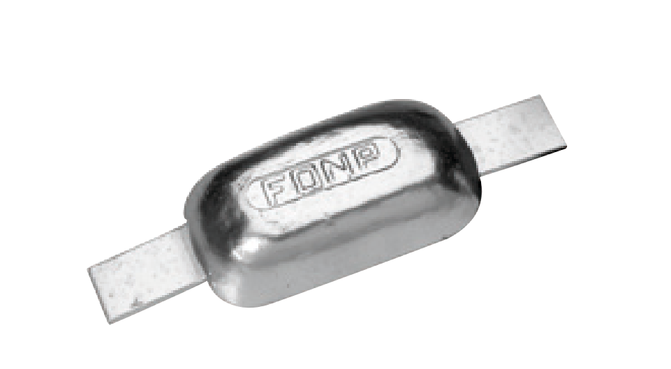 ZS033 ANODO A SALD. F-1 KG 1 MIS 110X60X28  ZINCO