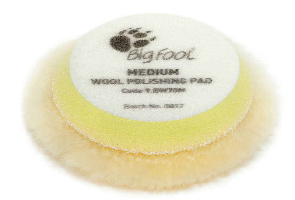 TAMPONE LUCID.   LANA GIALLO FINE Ø 70 mm Rupes BW70M