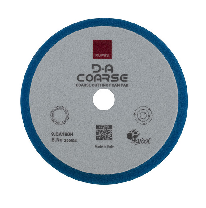 TAMPONE LUCID.   SPUGNA DA- COARSE BLU Ø 180mm Rupes DA180H