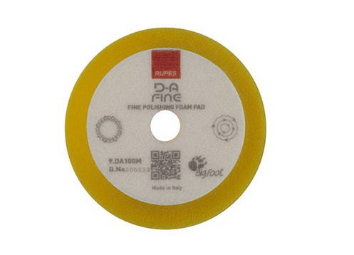 TAMPONE LUCID.   SPUGNA DA- FINE GIALLO Ø 100mm Rupes DA100M