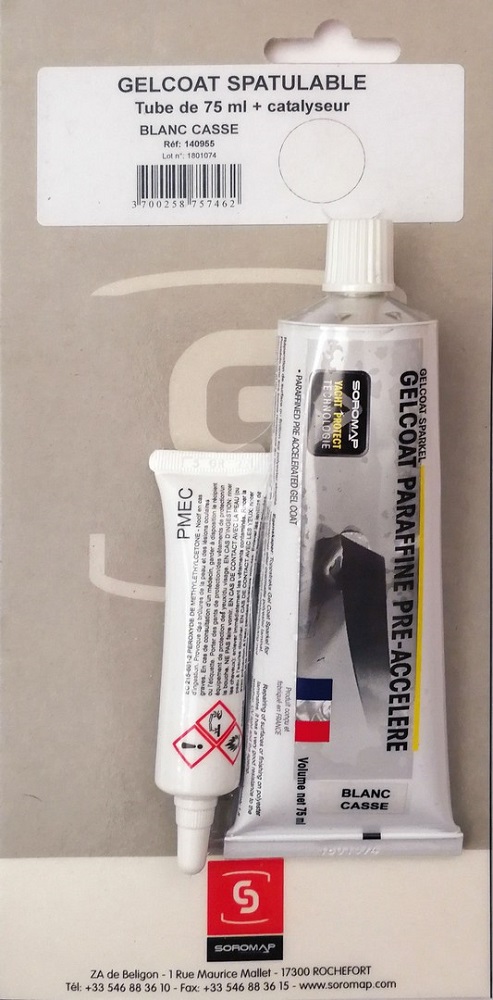 GELCOAT TUBETTO A+B 75ML WHITE