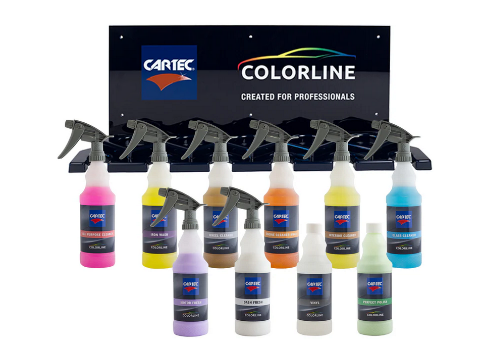 CARTEC KIT PULITORI/DETERGENTI COLORLINE STARTERPACK SILICON FREE KIT(10 PRODOTTI DA ML 500, ESCLUSO FAST GLAZE)