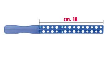STECCA  MISCELATORE IN PLASTICA FORATO CM 18