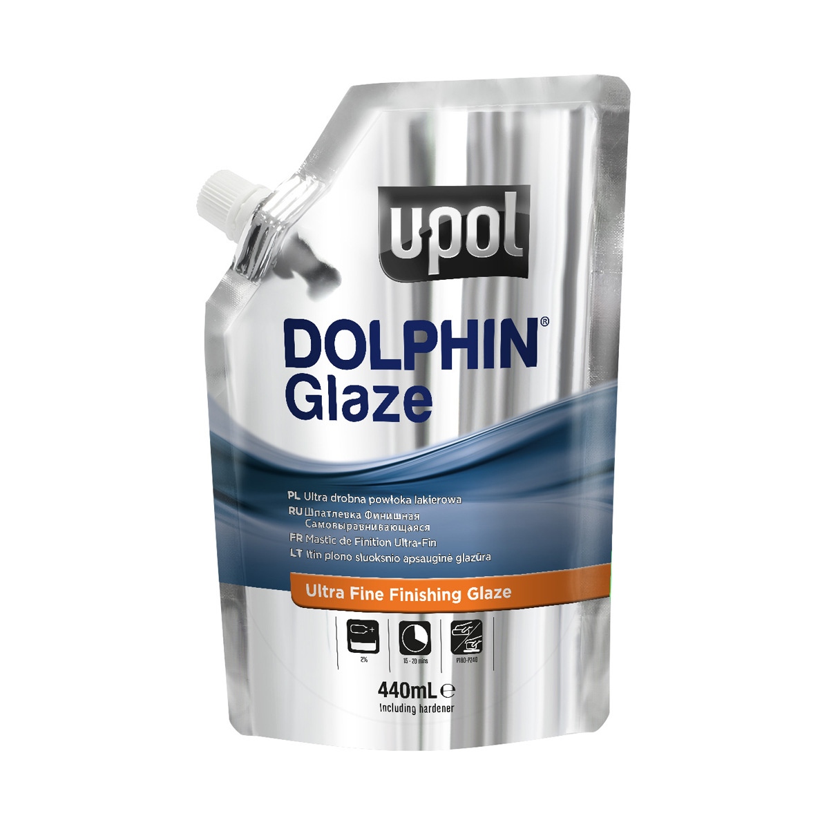 STUCCO  U-POL DOLP a polimerizzazione rapida Speed Glaze - RAPID Glaze Stopper 440 ml bag