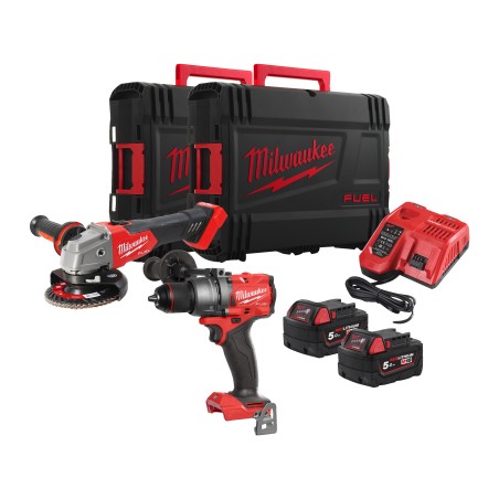 KIT 18V TRAPANO CON
PERCUSSIONE
+ SMERIGLIATRICE
M18 FPP2IT-542X