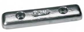 AX020 ANODO POPPA FAL-X-5 MIS 455X100X60 FORO DIAM 22x26 KG 4,9