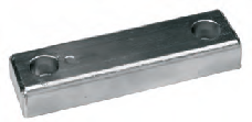 NC015 ANODO POPPA FR-160 MIS 220X60X30 FORO DIAM 9 MIS F/F 160 RIVA
