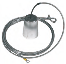 NC038 ANODO STAZIONAMENTO F-NA-2 COMPL. DI MT4 CAVO INOX RIV PVC E TERMINALE X COLLEG. ELETTRICO