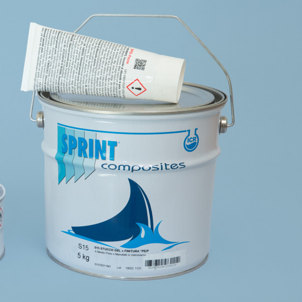 STUCCO  SPRINT S15 POLIEST GEL PER FINITURA A+B  LT 3,85 KG 5