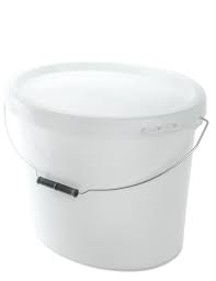 LATTA VUOTA DI PLASTICA CON COPERCHIO LT 20