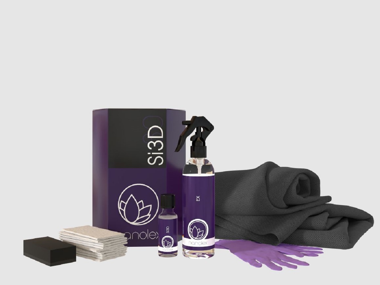 NANOLEX Si3D SET Nanotech 3 anni / 30.000 km cf 30ml Può andare su: fari, cerchi, pinze freno, Stratificabile con BaseCoat